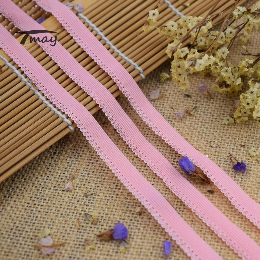 #1555 симпатичные цветные эластичные ленты кружевная лента ширина 9 мм 8 дюймов