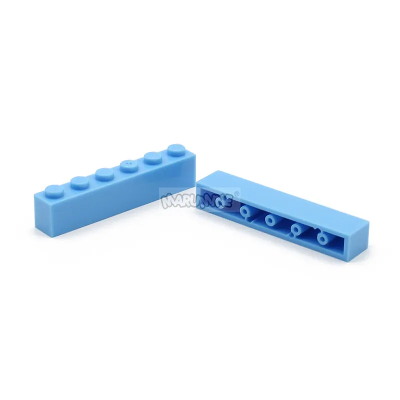 MARUMINE 1x6 точек строительные блоки Обучающие игрушки Классические кирпичи детали 80