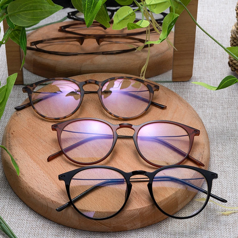 

2020 New Classic Vintage Glasses Frame Round Lens Flat Myopia Optical Mirror Simple Women/Men Glasses Frame