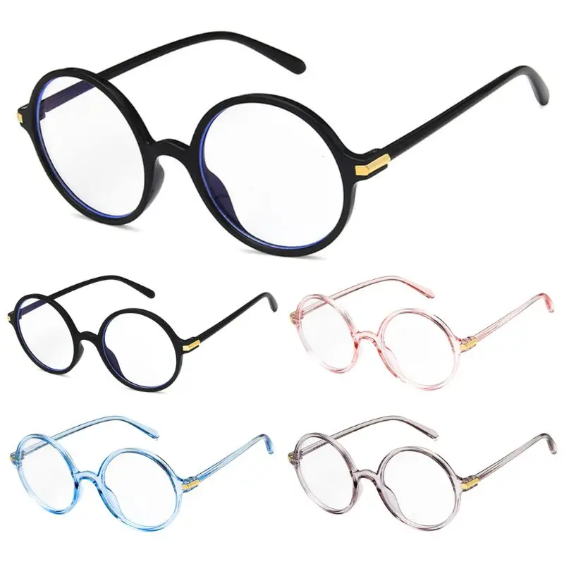 

Optical Optical Glasses Anti Blue Ray Eyes Care Computer Myopia Lens Eyeglasses Eyewear Round Frame Vintage Spectacles Retro Men