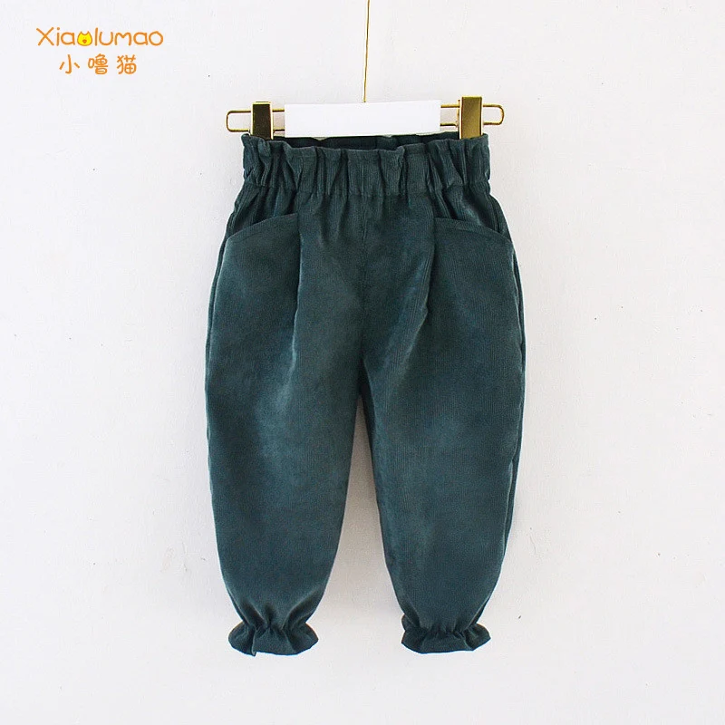 Льняные брюки для мальчиков брюки-фонарики 2020 хлопок маленьких девочек детская