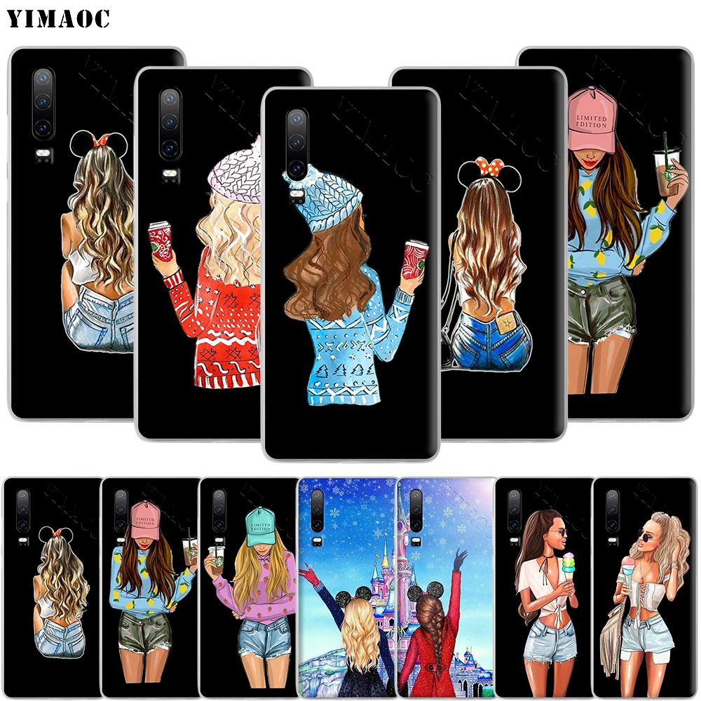 Чехол для телефона YIMAOC Best Friends BFF Huawei Honor 20 Note 10 9X 9 8X 8C 7A 7X 7C 6A Lite Pro | Мобильные