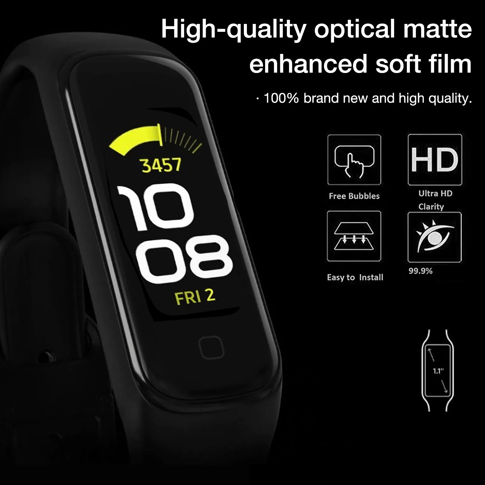 5/10pcs TPU Clear Smartband Bracelet Protective Film For Samsung Galaxy Fit 2 R220 Nano Explosion-proof Drop Ship Wholesale | Электроника
