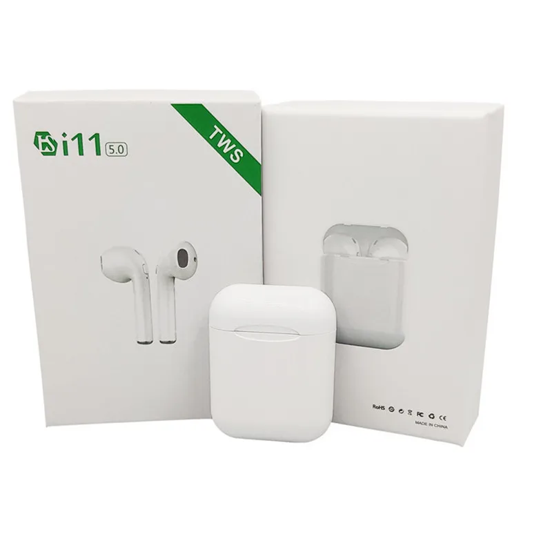 Беспроводные Bluetooth 5 0 наушники i11 TWS с микрофоном для Xiaomi Huawei iPhone X7 Samsung S6|Наушники и
