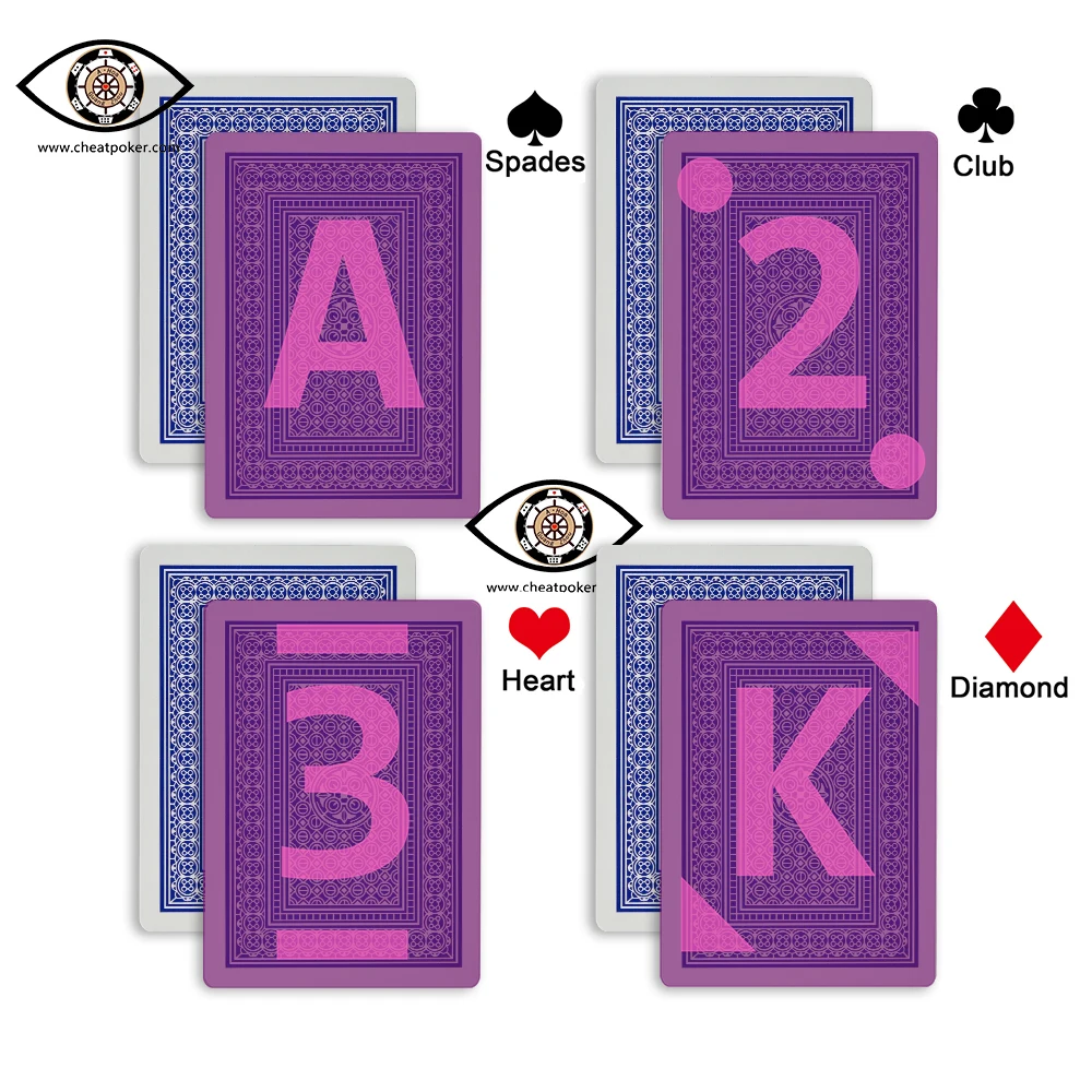 Игральные карты с маркировкой авиатора для инфракрасных контактных линз