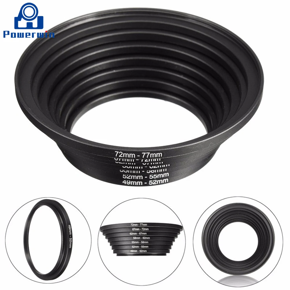 Фильтр для объектива Powerwin повышающие кольца универсальный адаптер фильтра 49 52 55