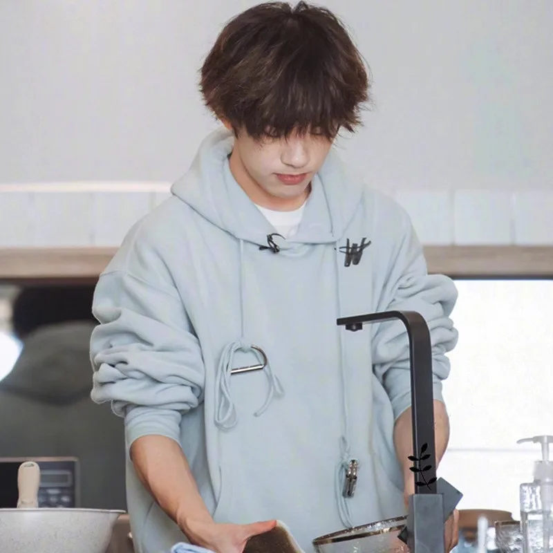 

Heavy Fabric Long Rope Fleece WE11DONE Hoodie Men Women 1:1 Best Quality Streetwear Welldone Hooded Fashion Clothing