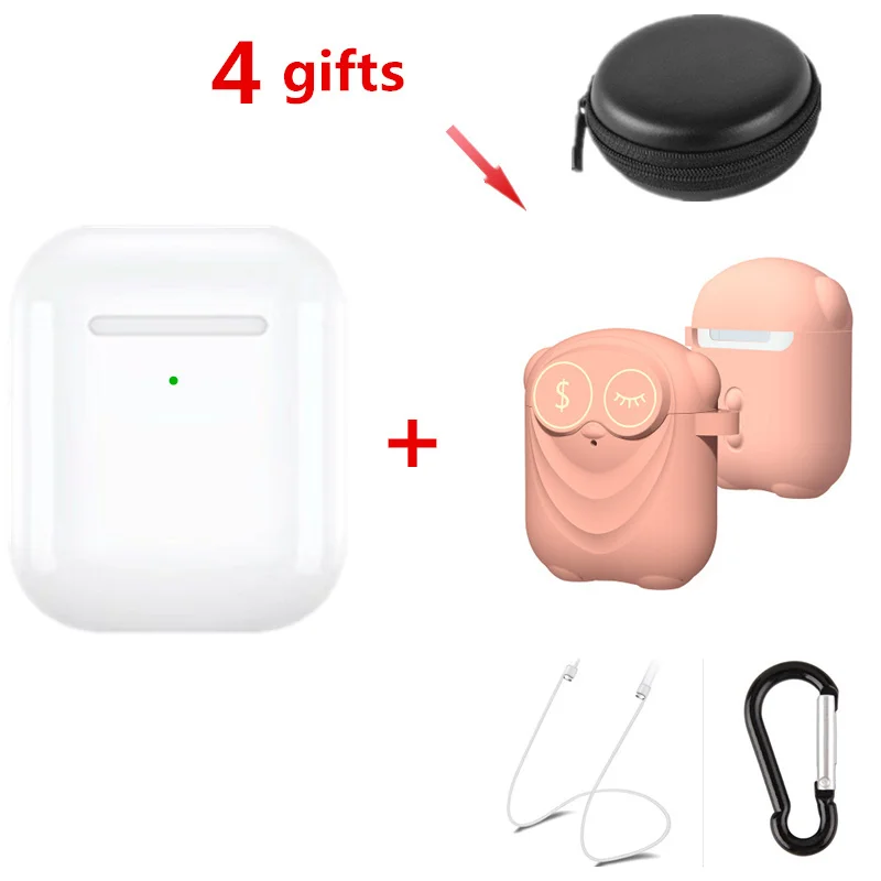 4 white add gifts I200 tws Aire2 Bluetooth наушники PK W1 H1 датчик Tap управление беспроводной зарядки наушники PK i10 i10tws i12 i30 i60 i80 i100 TWS - Цвет: 4 white add gifts