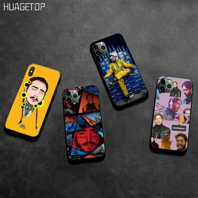 

HUAGETOP Post Malone Customer Phone Case for iphone 12 pro max 11 pro XS MAX 8 7 6 6S Plus X 5S SE 2020 XR case
