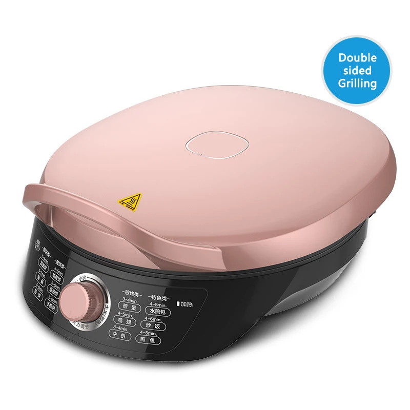 

Non-stick Electric Crepe Maker Aluminum Pan Frying Pan Stove with Dual Temperature Adjustable Temperature Control LED Indicator