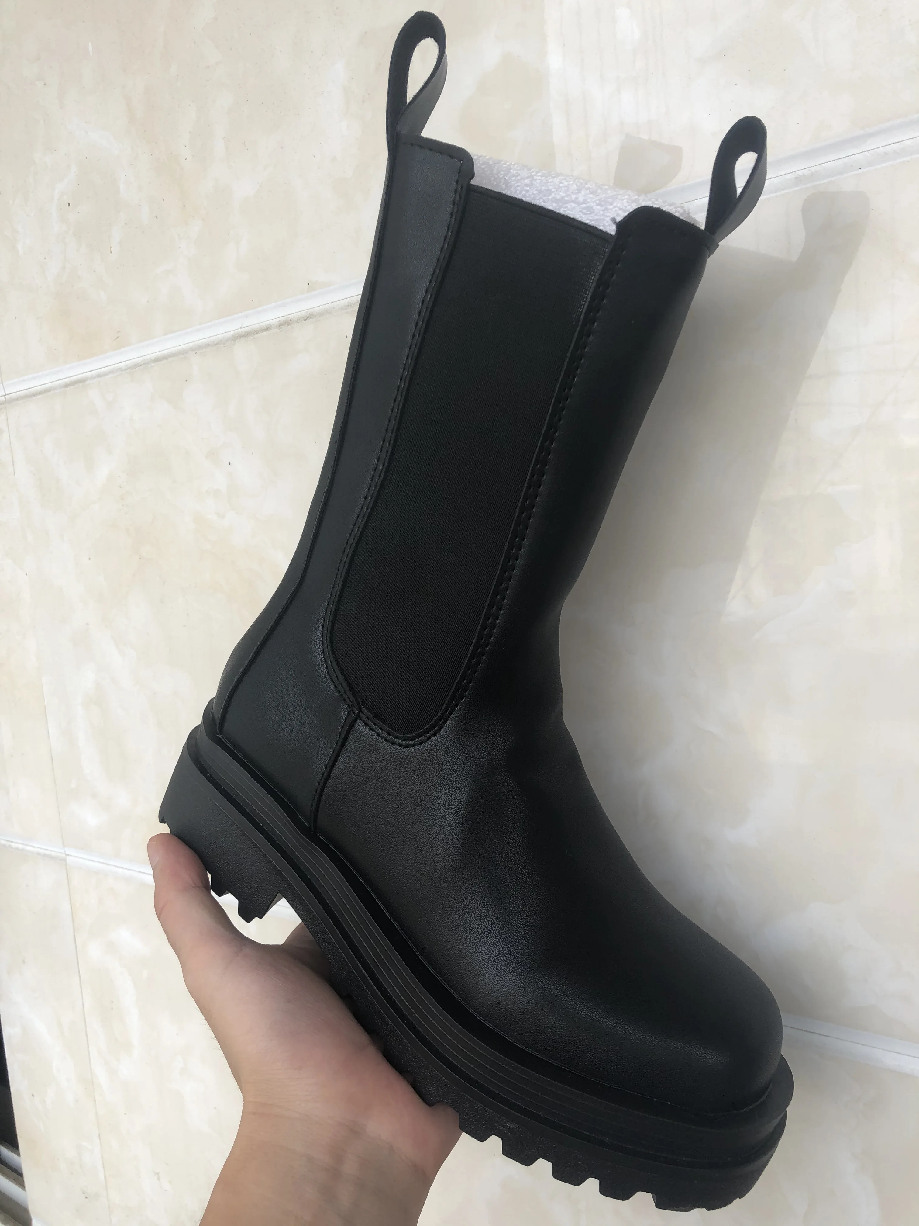 Женские ботинки на высоком каблуке повседневные теплые удобные для увеличения