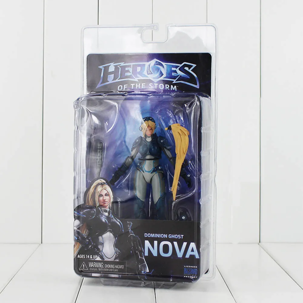 NECA 15 см &quotHeroes of The Storm&quot власть призрак NOVA ПВХ экшн статуэтки коллекционные