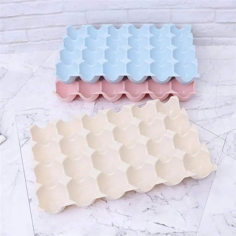 Контейнер для хранения яиц с 24 ячейками толстый многослойный лоток из пшеничной