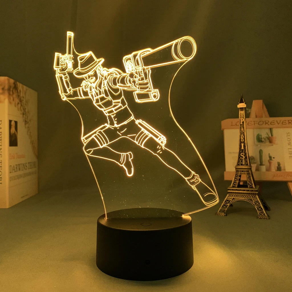 Anime Led Light Attack on Titan Kenny Ackerman for Kid Bedroom Decoration Child Birthday Gift Manga AOT 3d Lamp | Лампы и освещение