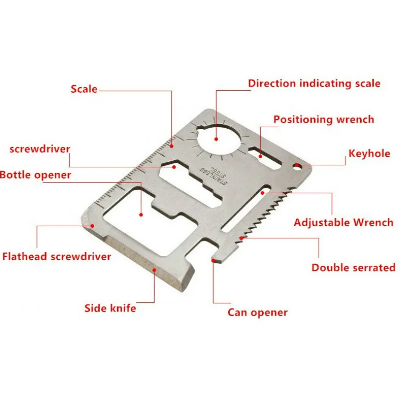 Карманный инструмент многофункциональный нож кредитный Edc открытая бутылка