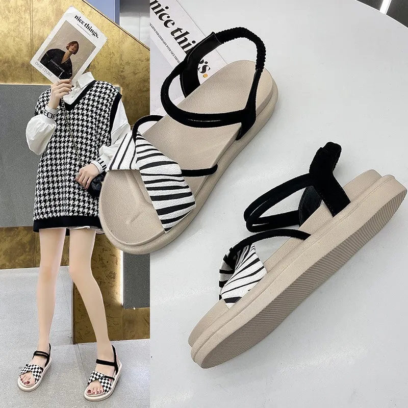 

Summer Sandals Women Flat Shoes Slip on Fashion Sandalias Roman Sandals Woman Casual Shoes Ladies Footwear