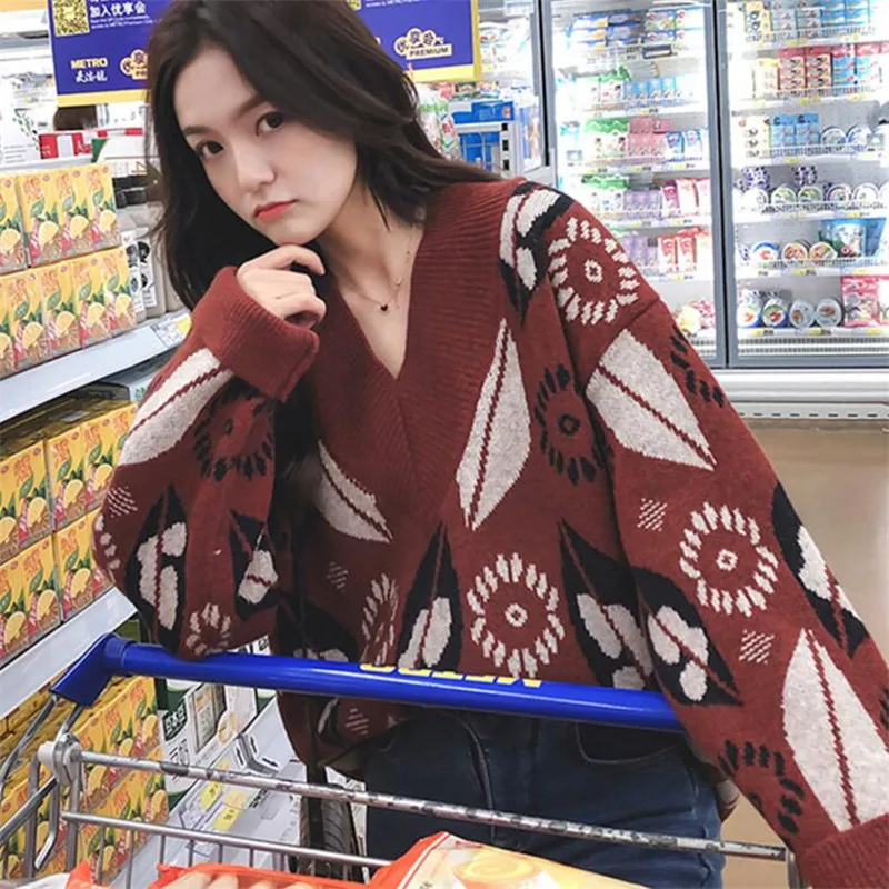 2021 осенний женский свитер с высоким воротом повседневный Свободный вязаный