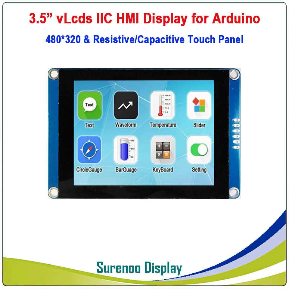 3 5 &quot480*320 серийный I2C IIC v Lcd s HMI Интеллектуальный TFT ЖК модуль Дисплей резистивная