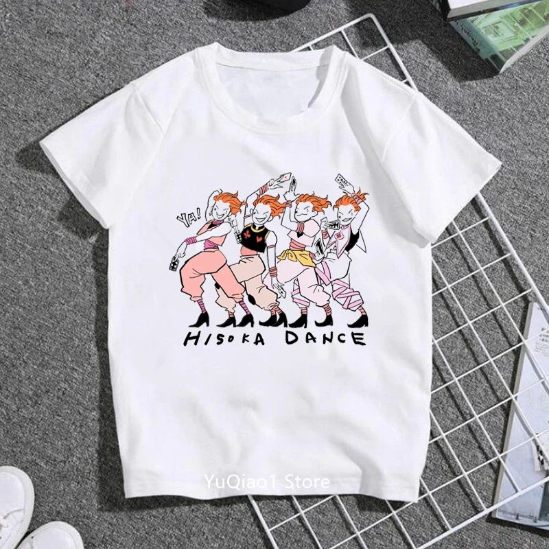 Camiseta con estampado de dibujos animados de Hunter X Hunter para ni&ntilde;os, gr&aacute;fico de ropa informal con Unisrx, Harajuku-3