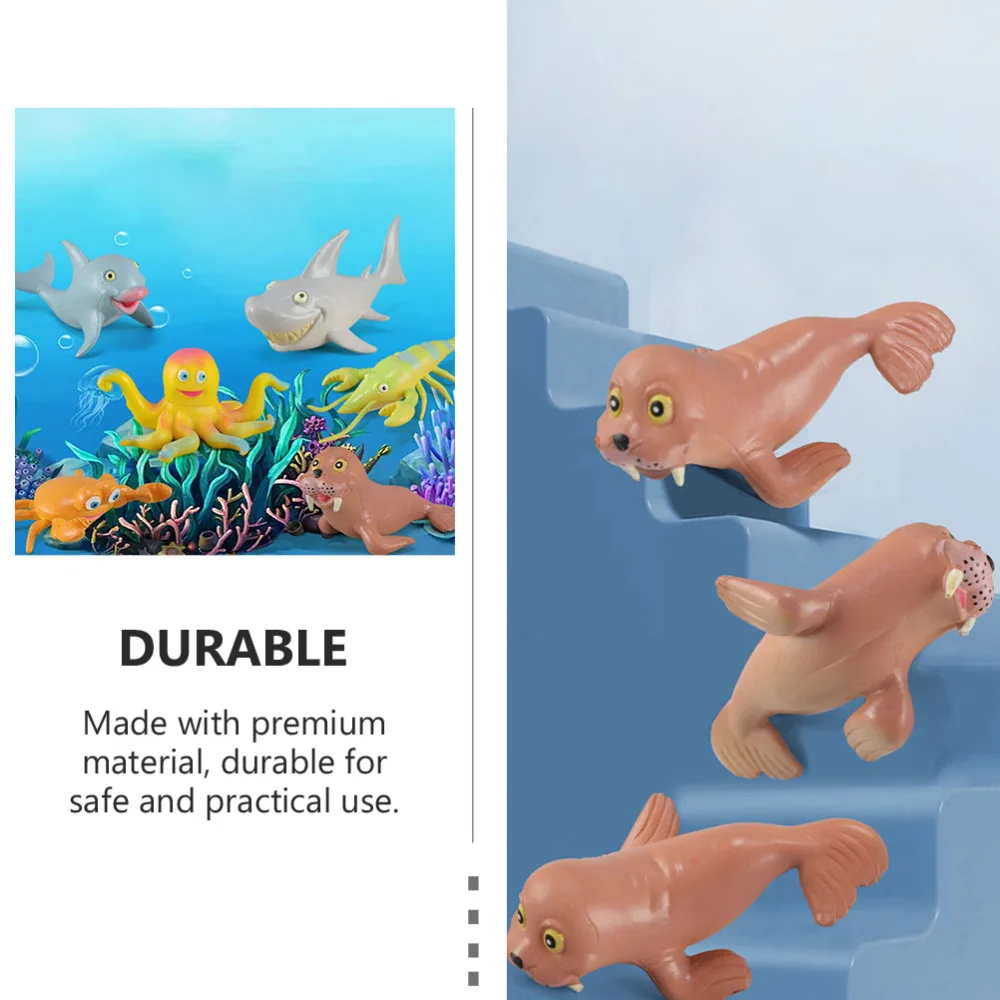 

6pcs Vivid Marine Animals Models Kid Cognitive Toys Early Educational Toys