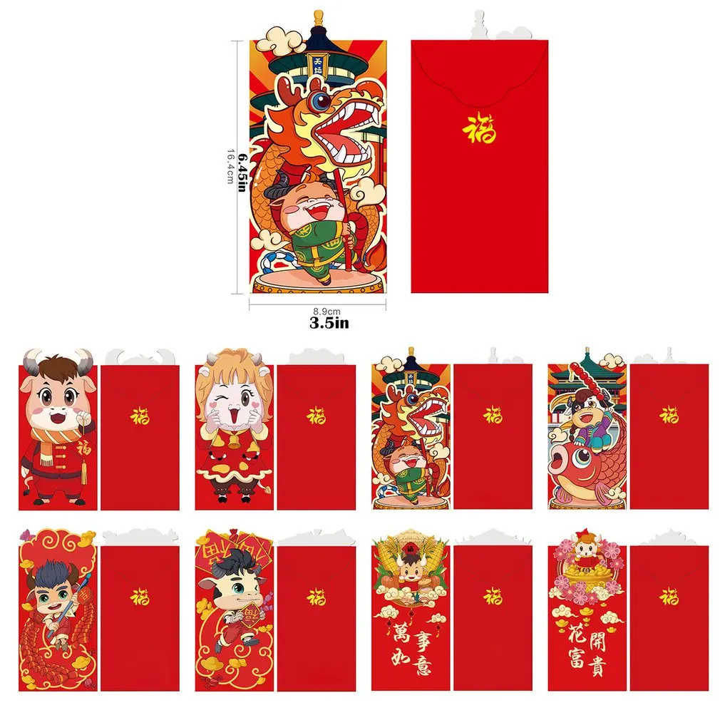 

Spring Festival Red Envelope Large Cartoon Three-dimensional Red Envelope Personality Creativity Red Envelope