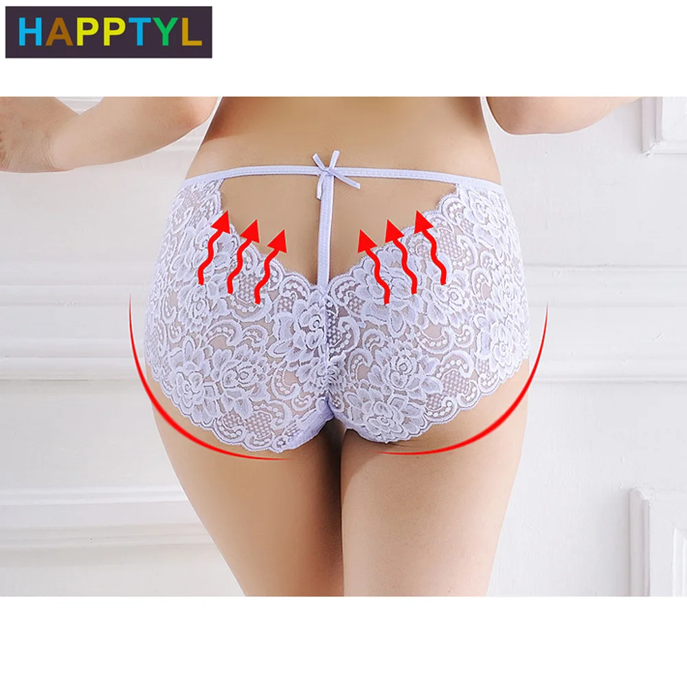 HAPPTYL 1 шт. хлопковые женские стринги нижнее белье с кружевной отделкой мягкие