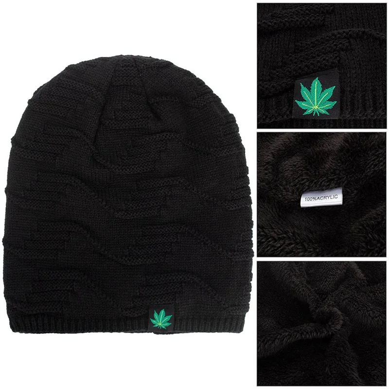 Шапка-бини для мужчин и женщин шерстяная шапка в стиле хип-хоп панк зимняя