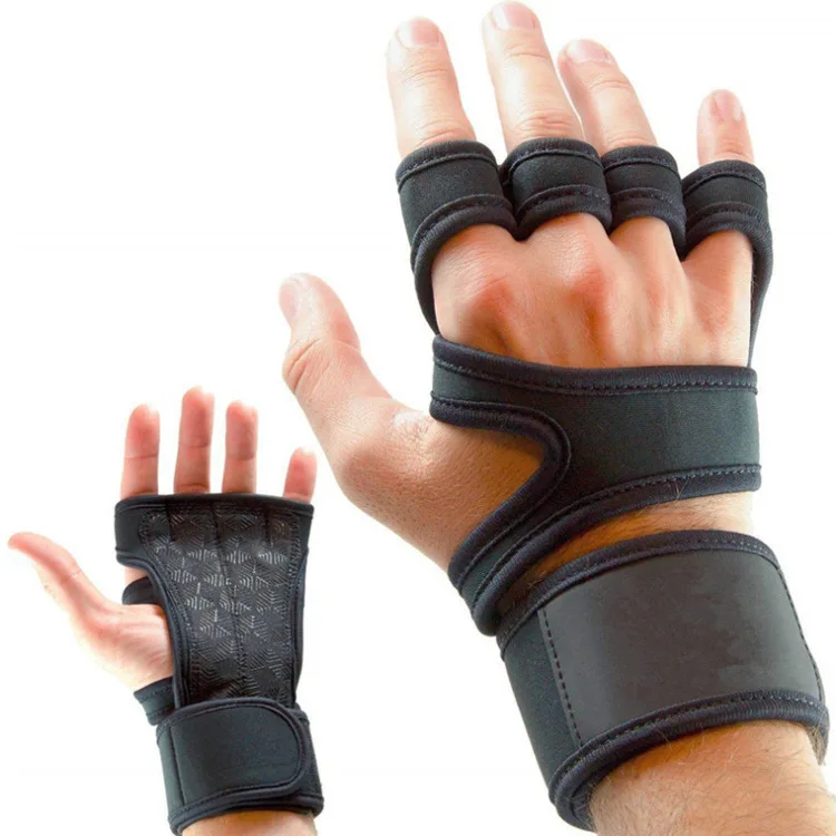 

Weight Lifting Training Gloves Hand Palm Wrist Protector Gloves For Women Men Fitness Sports Body Building Gymnastics Grips Gym