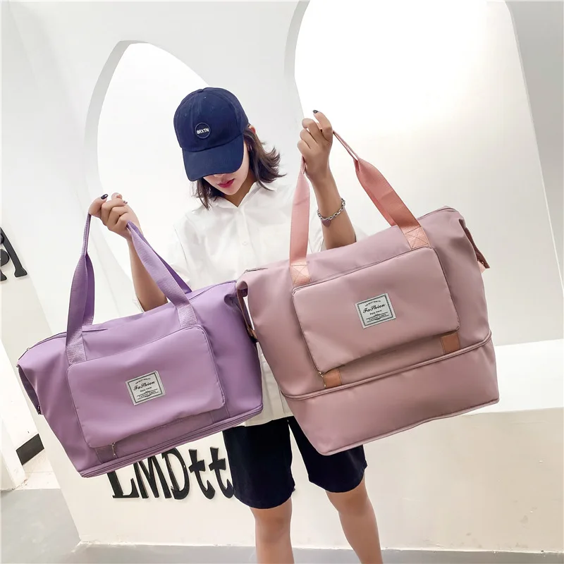 Складные вместительные женские сумки для спортзала сумка на плечо Женская