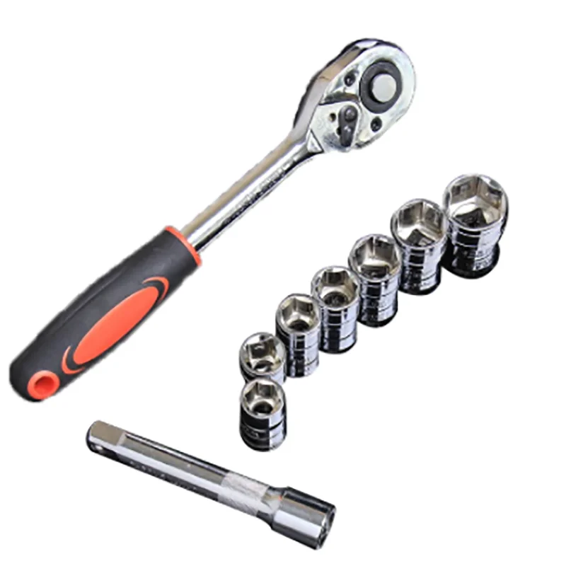 

Набор инструментов для ремонта автомобиля, гаечный ключ с храповым механизмом, 12 предметов
