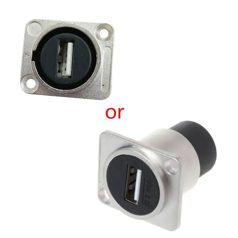

Разъем USB 2,0 типа D, металлический гнездовой разъем для модуля «гнездо-гнездо», штепсельная Вилка USB, Монтажный держатель, адаптер с поддержко...