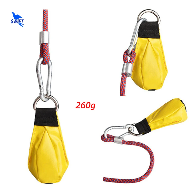 

260g Stainless Steel Ball Tree Rock Climbing Throw Weight Bag Pouch Waterproof Caving Rescue Safety Rope Throwing Bag