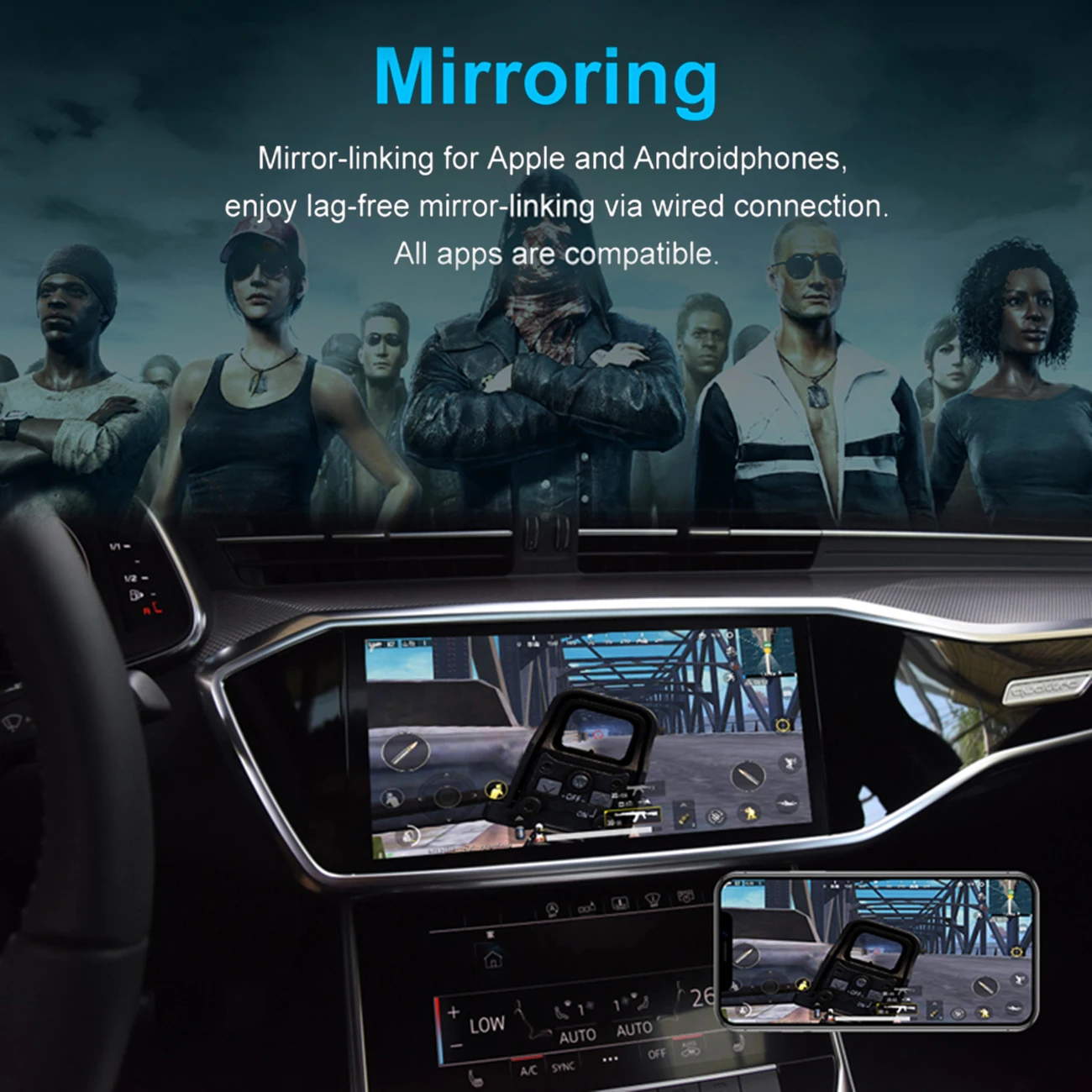 

MMB USB Wireless Carplay AI Box 4 + 32G Multimedia Player Mirror Link Wireless Carplay Android System Plug & Play TV Box