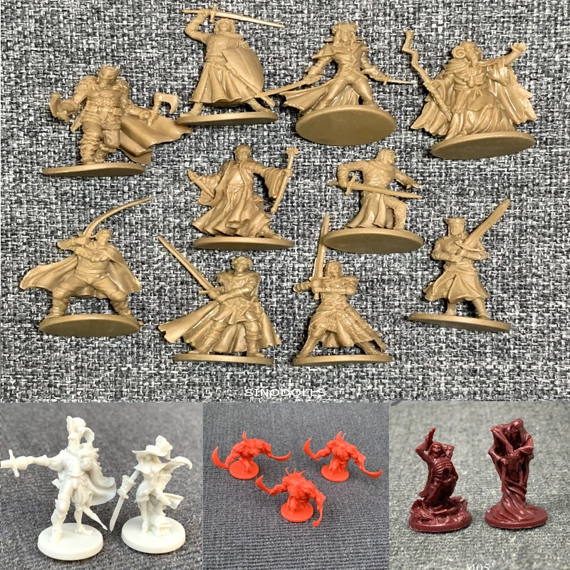 Партия 17 шт. D& D Подземелья и Драконы настольные ролевые игры миниатюры модель подземный город серии Ктулху войны игровые фигурки