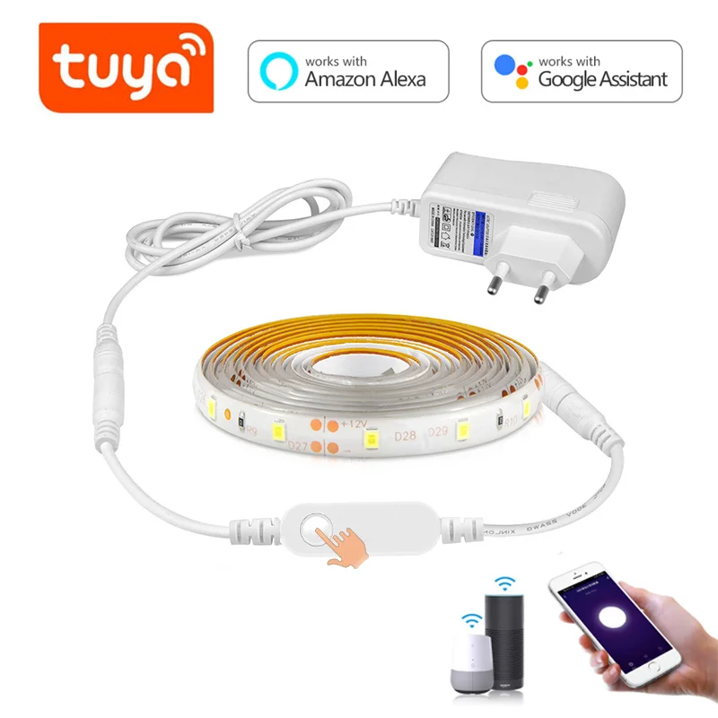 Для детей от 1 года до 5 лет м Tuya WI FI умный светодиодный светильник полосы DC 12V 2835