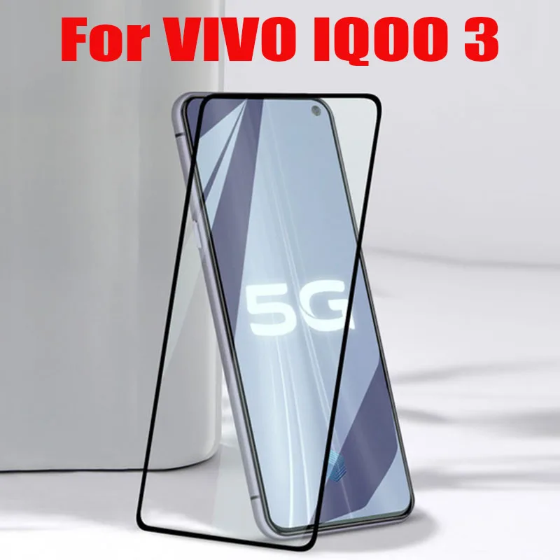 3D полное клеевое закаленное стекло для Vivo IQOO 3 5G покрытие 9H защитная пленка