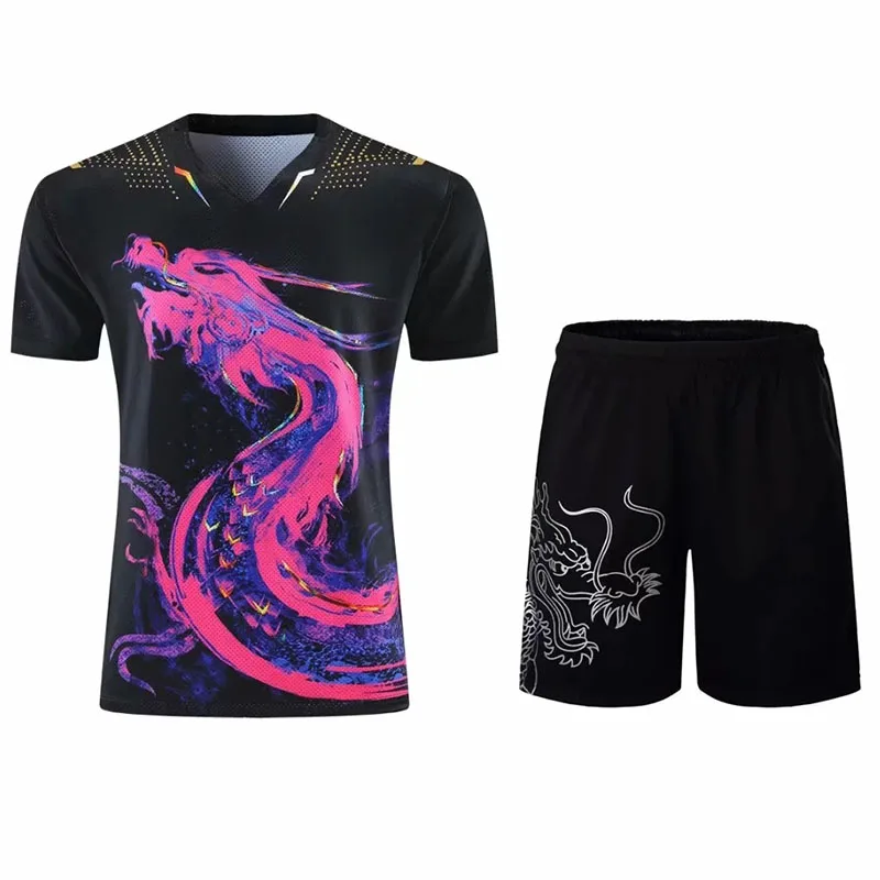 Футболки и шорты для настольного тенниса мужские детские бадминтона пинг-понга