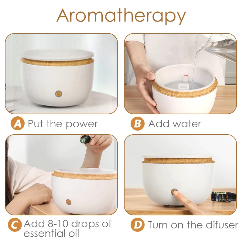 500 мл ароматерапия диффузор увлажнитель воздуха Электрический эфирное масло Huile