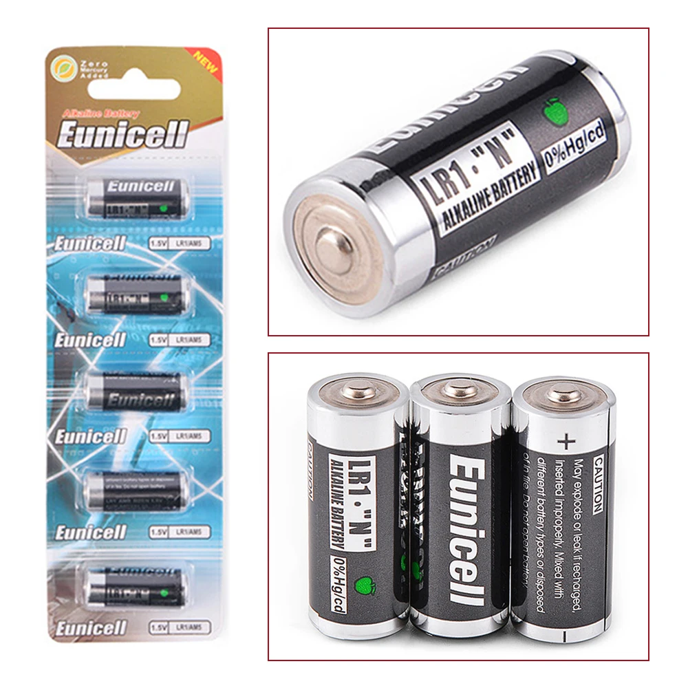 Eunicell 5 шт. 1 V LR1 N размер Батарея E90 AM5 MN9100 910A для Bluetooth сигнализация игроков Мощность
