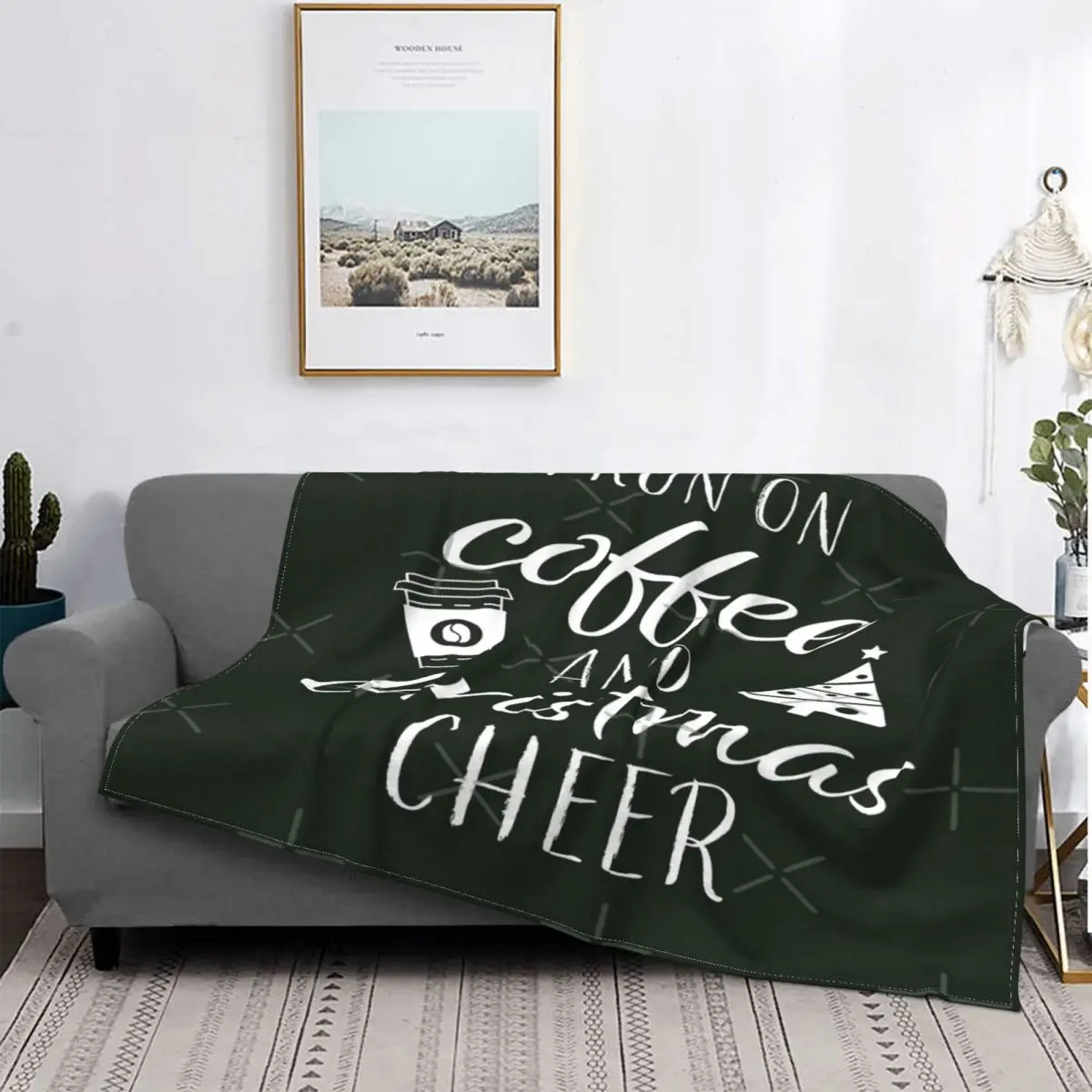 

I Run On Cafe y Manta, colcha de cama a quadros, colcha de lino, manta de muselina 150, ropa de cama y fundas