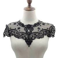 2021new lace applique for dress shirt decor diy crafts handmade sewing accessories floral embroidery white neckline lace collar