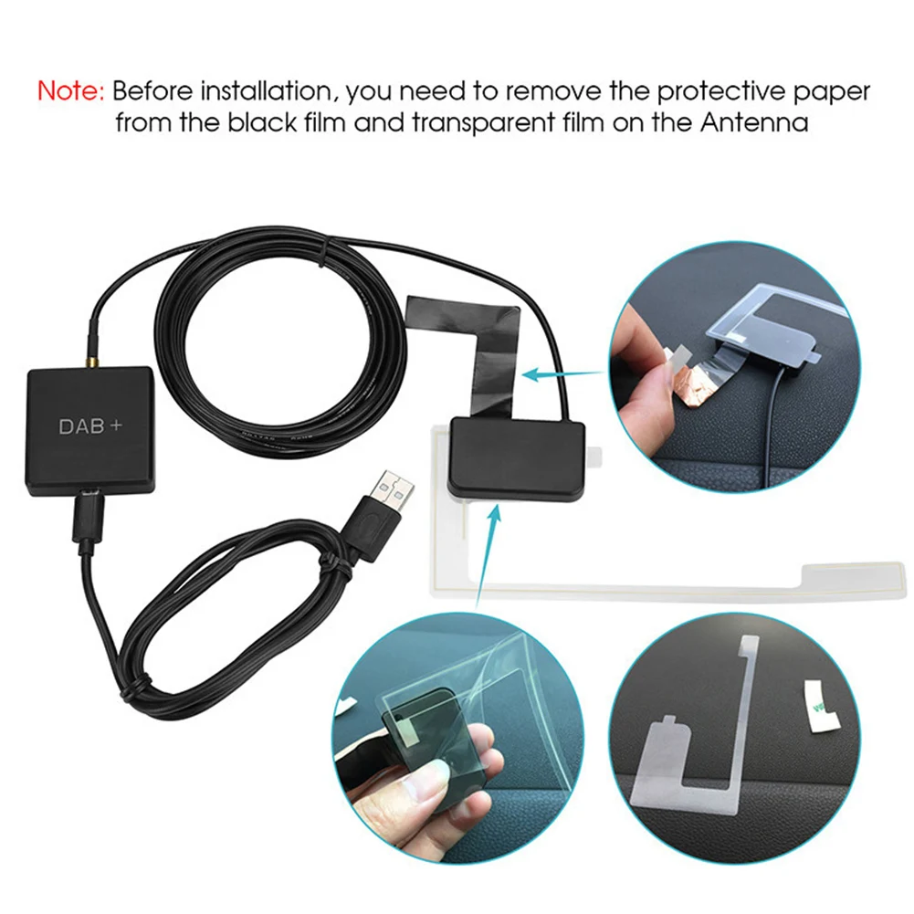 Автомобильный внешний аудио вещательный DAB + коробка цифровой радиоприемник