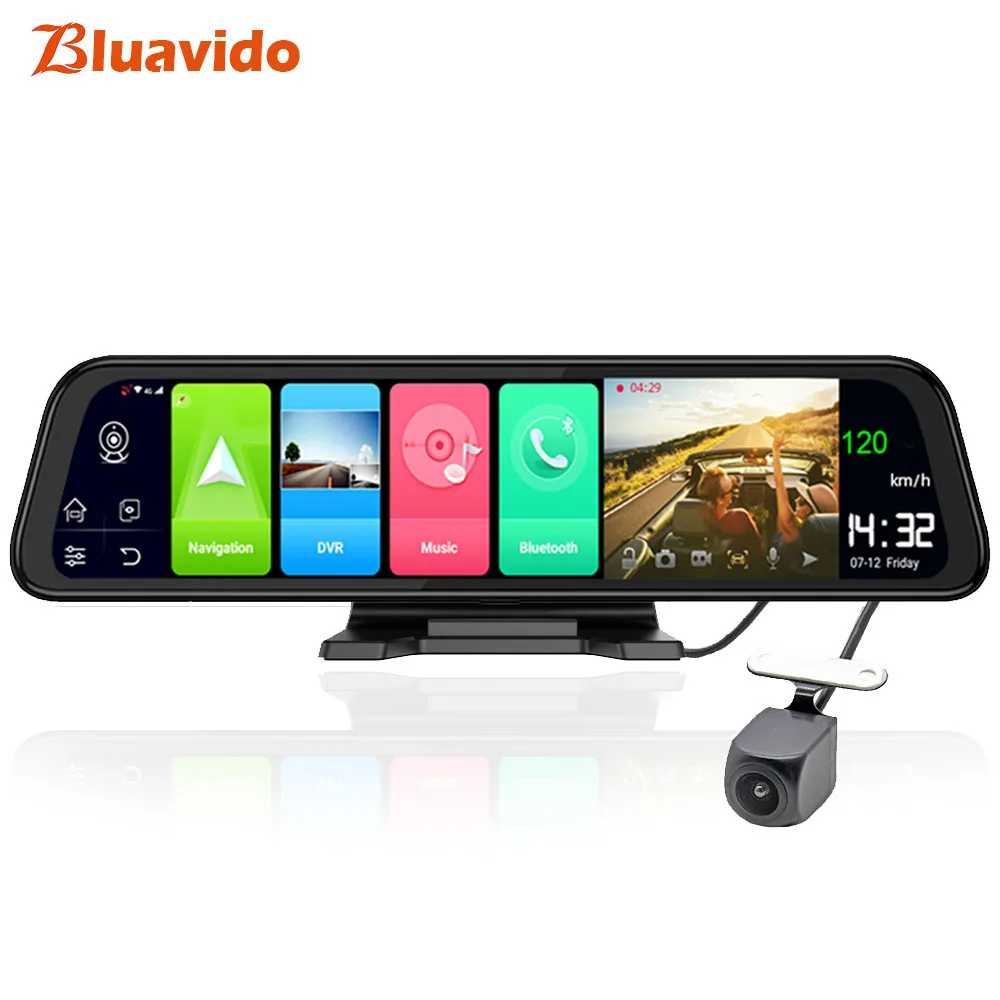 Standard add Bracket Bluavido 1" ips зеркало заднего вида Автомобильная камера 4G Android 8,1 gps навигация 2G ram 32G rom ADAS FHD 1080P видеорегистратор - Название цвета: Standard add Bracket