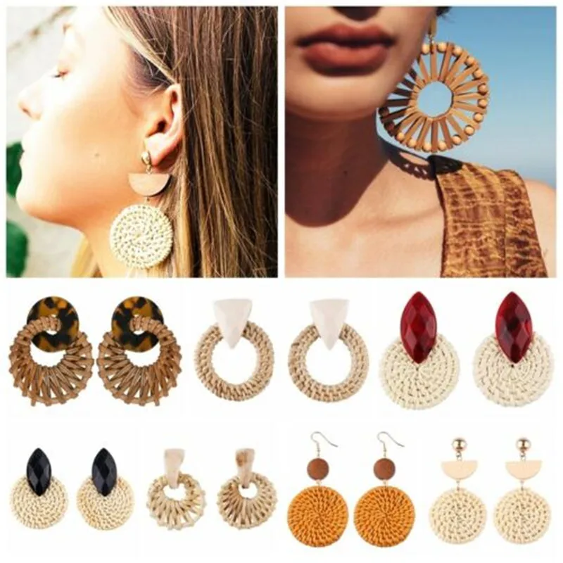 В Корейском стиле ручной работы деревянные бамбуковые соломенное плетение