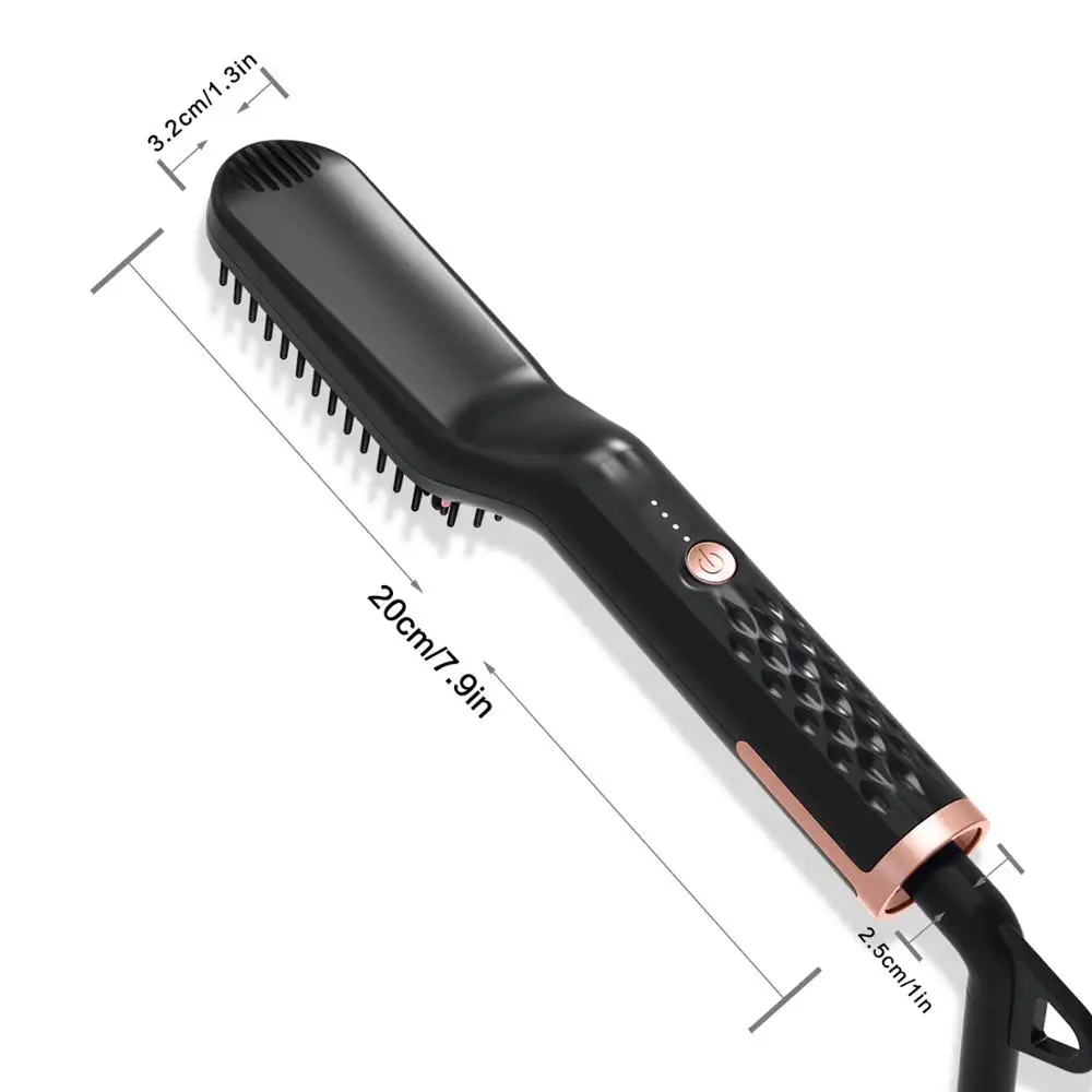 

Professional Beard Straightener Comb For Beard Styling Detangling Hair Brush Hot Straightening Comb Tangle Brush Styler