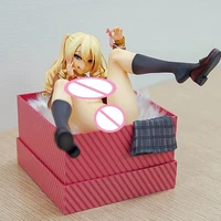 18cm anime gift box girl four bedroom sari action figure sexy long hair girl lying in box pvc collection model doll toy for gift