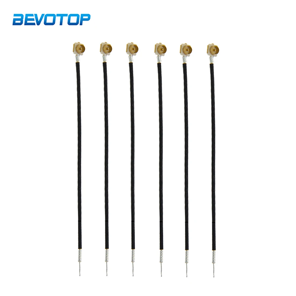 

100pcs/lot Single End U.fl IPX IPEX1 Male Plug to PCB Solder Open End WIFI Antenna Pigtail Jumper RF1.13 RF Coax Extension Cable