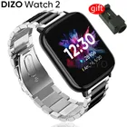 Часы DIZO, 2 ремешка, металлический браслет из нержавеющей стали, умные часы, быстросъемный браслет, регулируемый ремешок