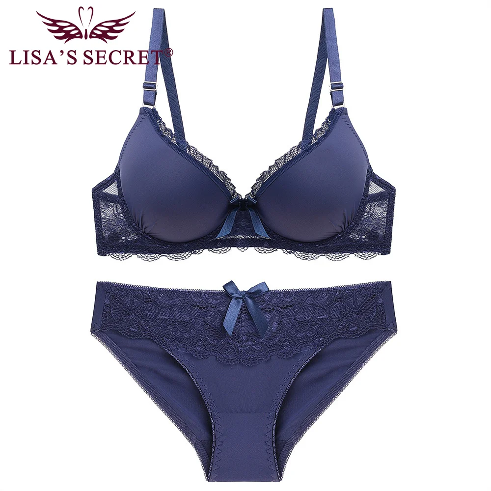 Комплект с бюстгальтером подкладкой прочные трусики женское хлопковое нижнее