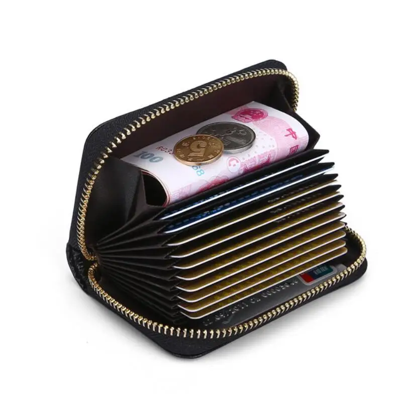 

New Genuine Leather Female Wallets Vintage Oil Wax Short Wallet Cowhide Coin Purse Money Credit Card Holder Purse For Girl